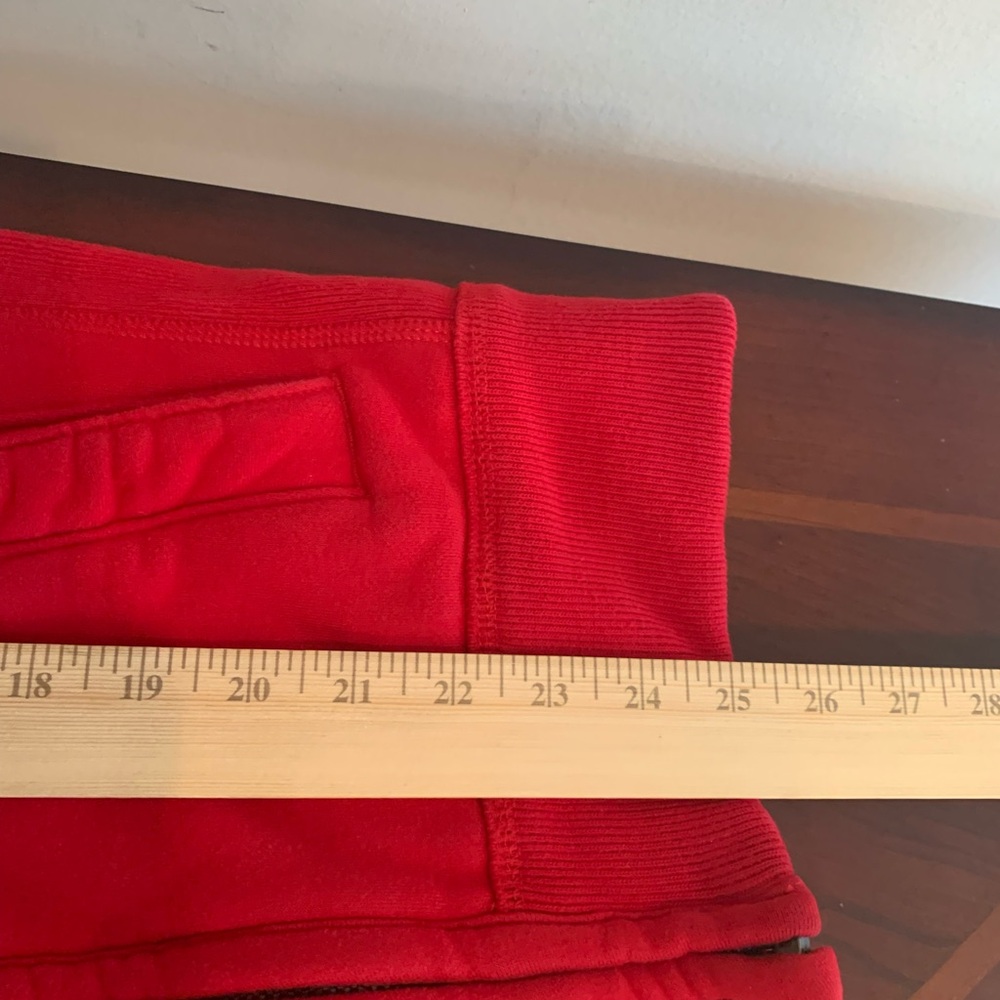 Abercrombie & Fitch Red Quilted Double Zipper Hoodie/Jacket - Picture 9 of 10